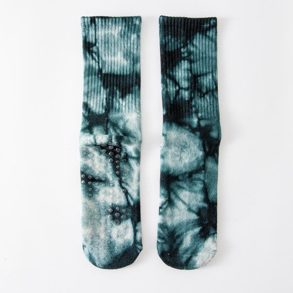 TIE-DYE Terry Crew Grip Socks