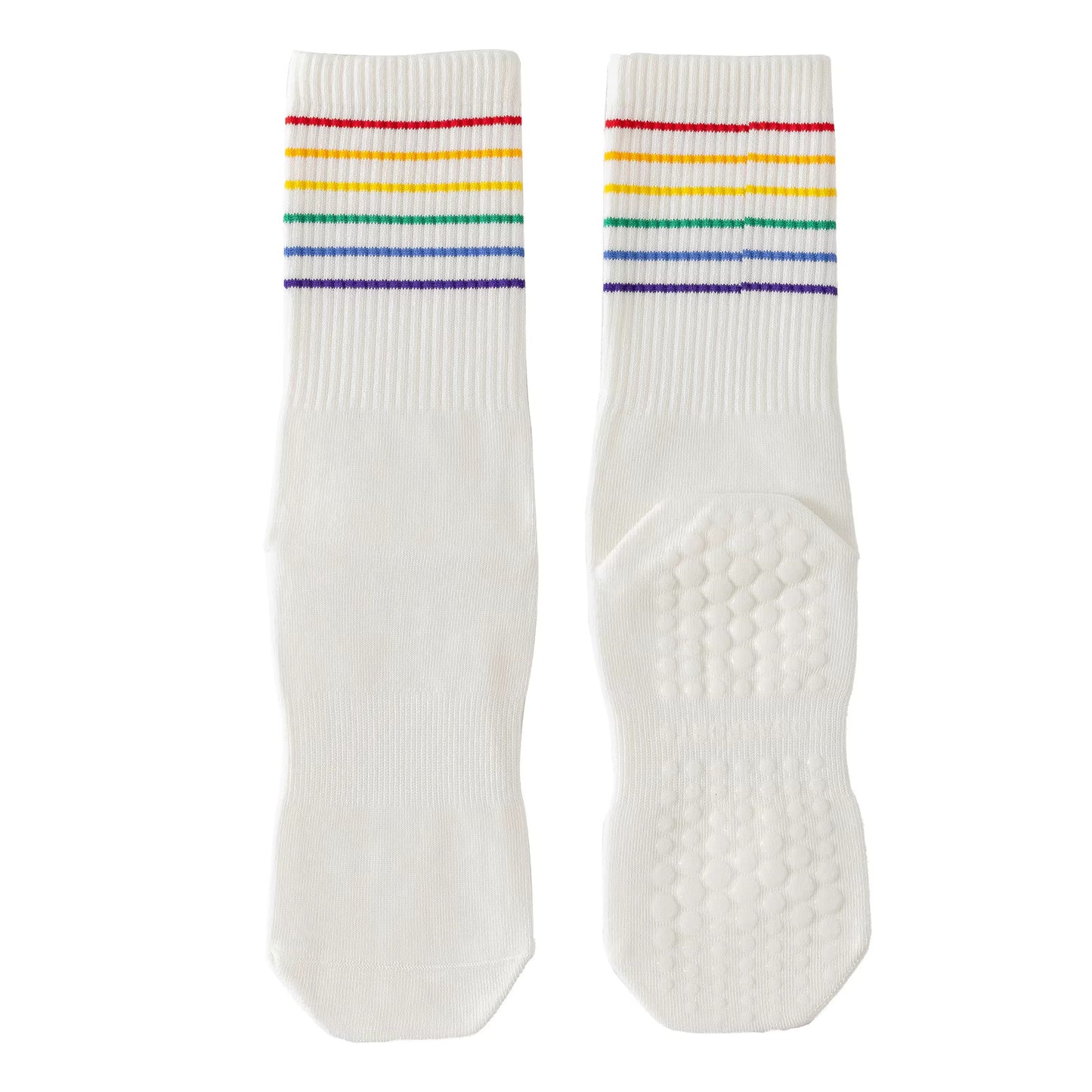 RAINBOW Crew Grip Socks