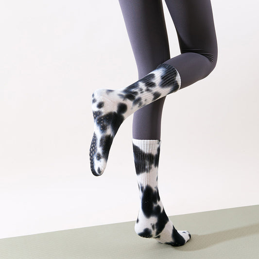 TIE-DYE Terry Crew Grip Socks